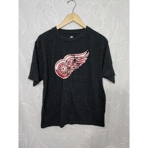 Detroit Red Wings Shirt Youth XLarge 16-18 NHL Grey Hockey